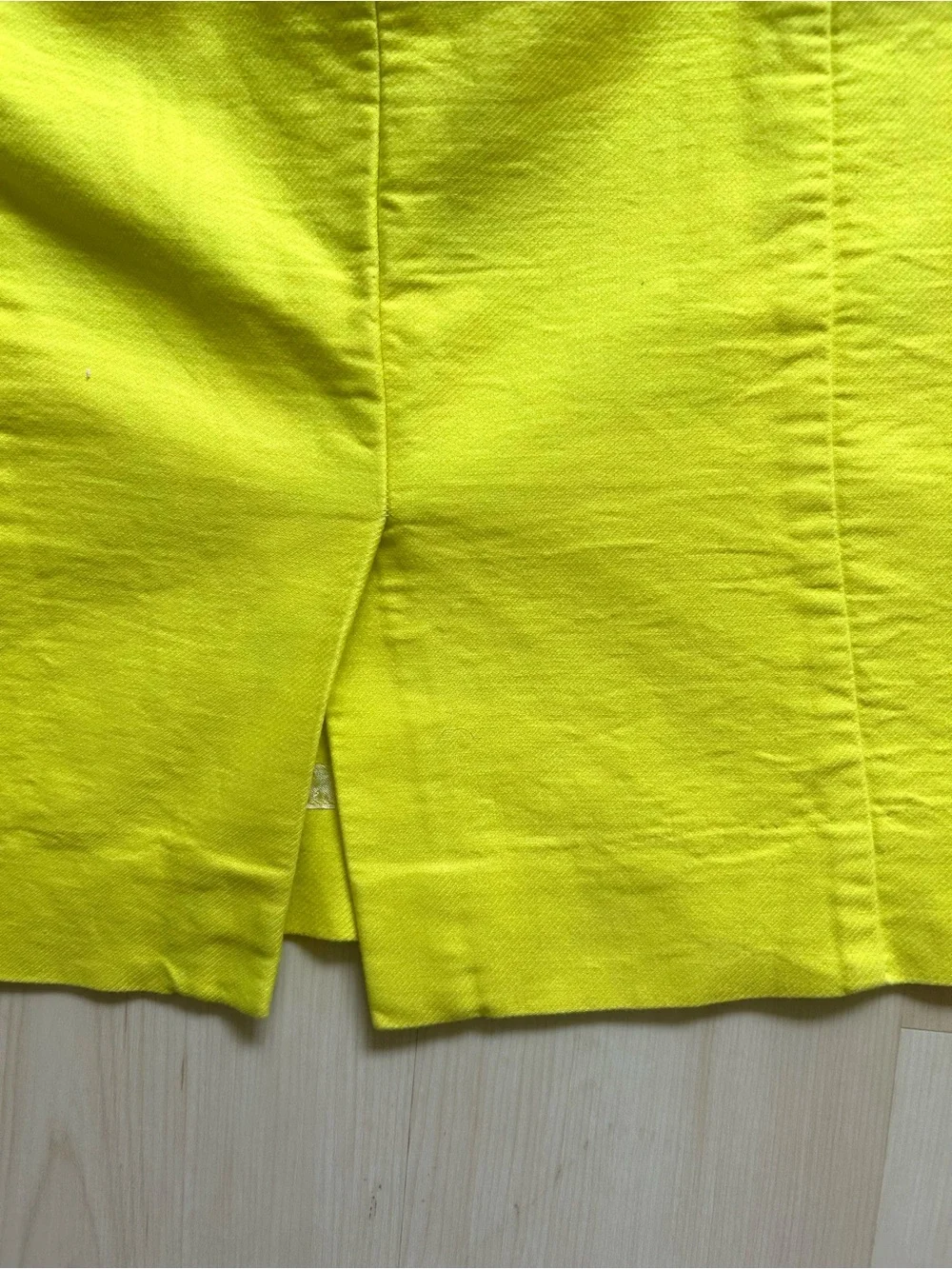 J. Crew Neon Yellow Pencil Skirt